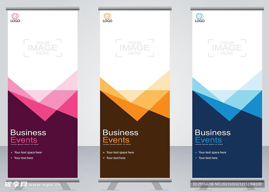 易拉宝模板图片