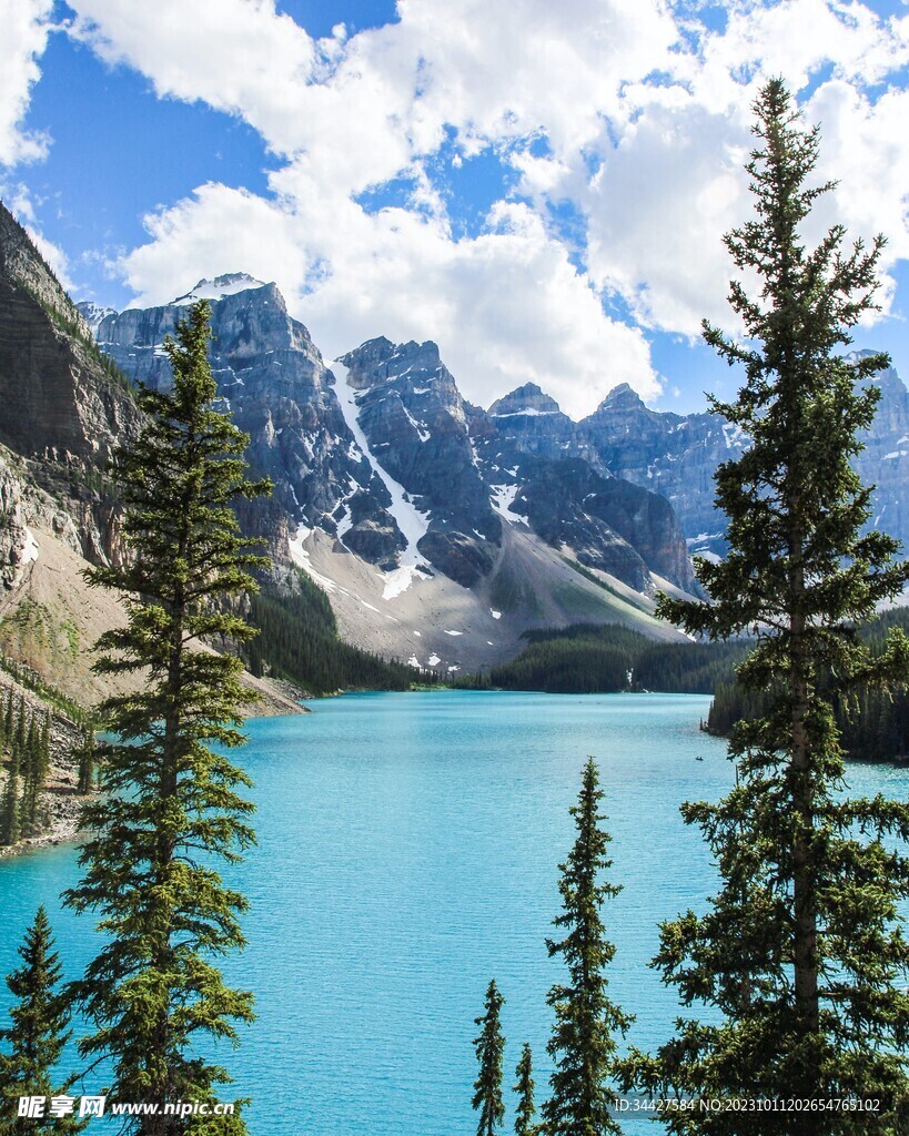 山水湖景