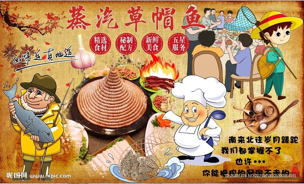 蒸汽草帽鱼