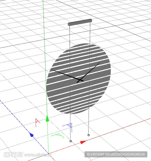  C4D模型 时钟  