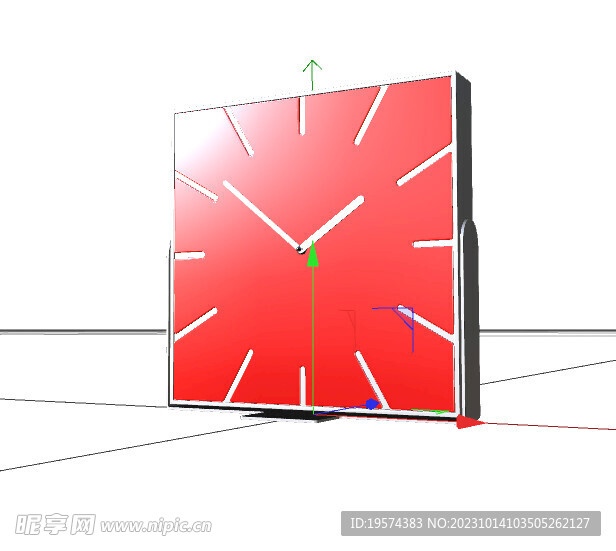 C4D模型 时钟