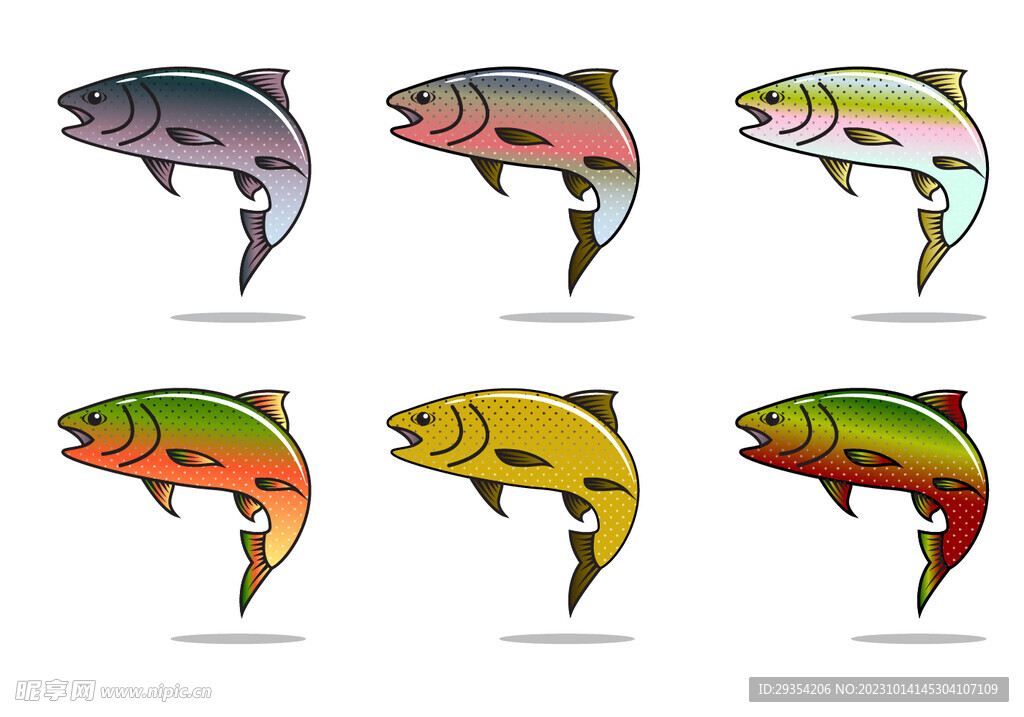 矢量鱼图片