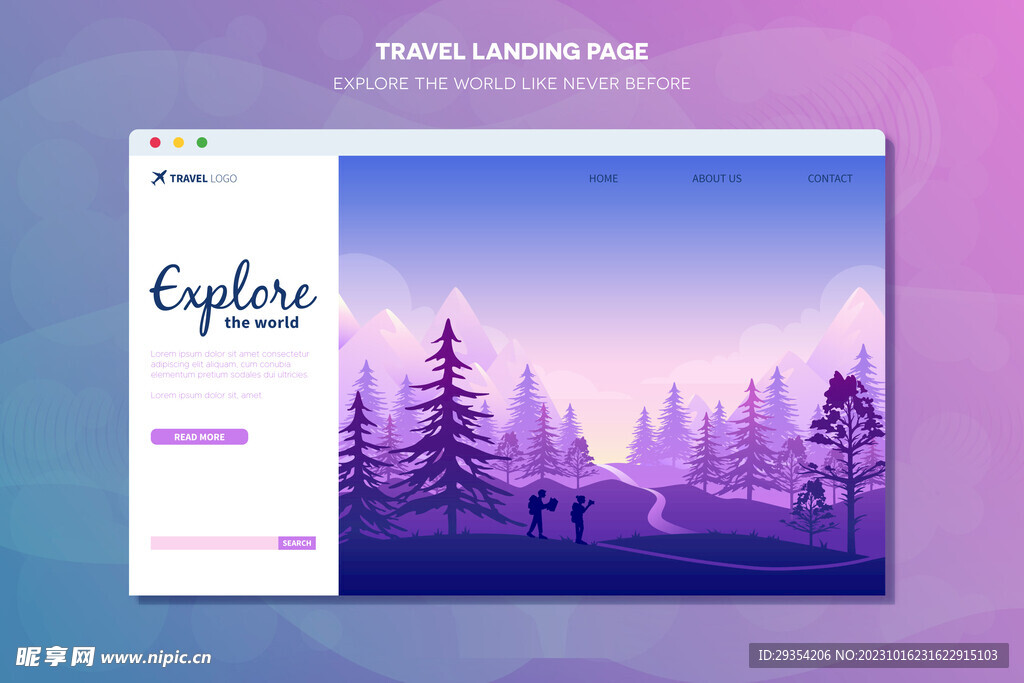 森林海报 平面海报图片