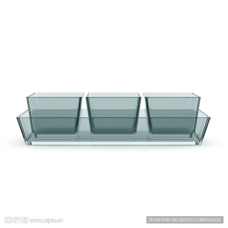 C4D模型 调料碟子