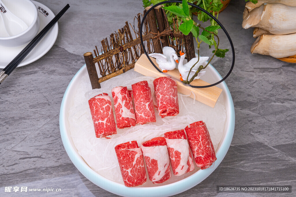 安格斯雪花牛肉卷