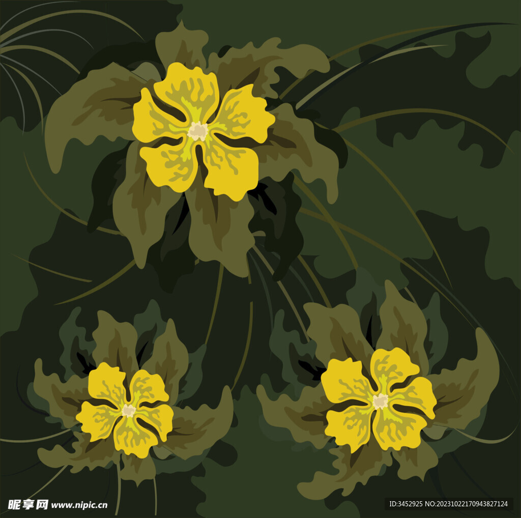 花卉底纹