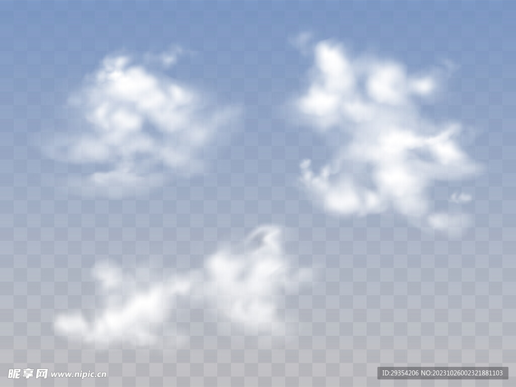 蓝天白云 蓝色背景 云矢量素材