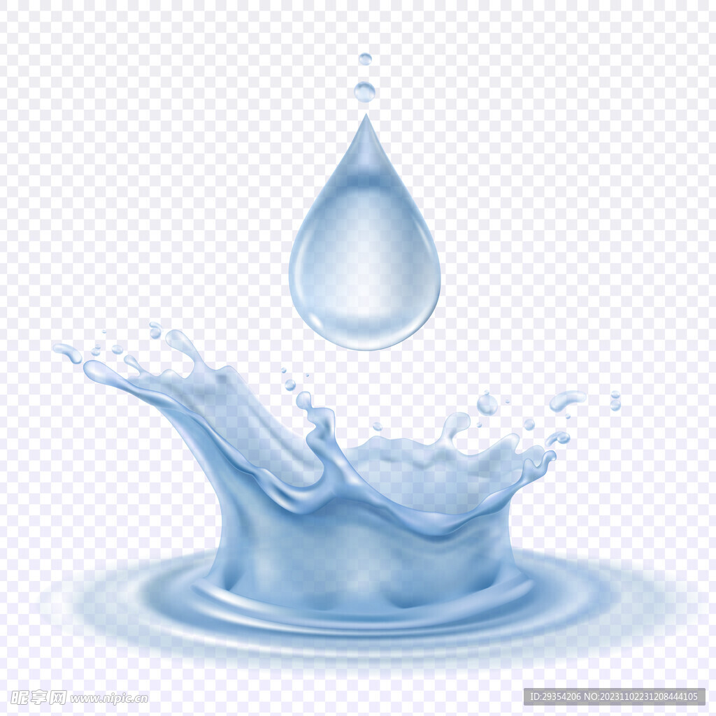 水溅 水花 水元素矢量图图片
