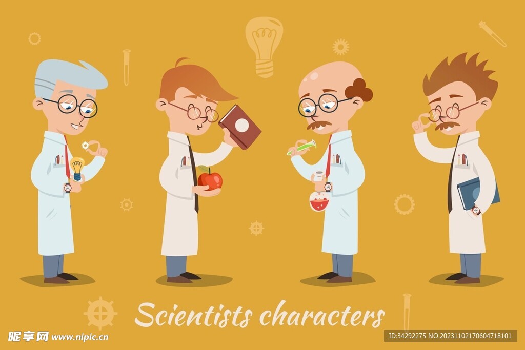 卡通科学家