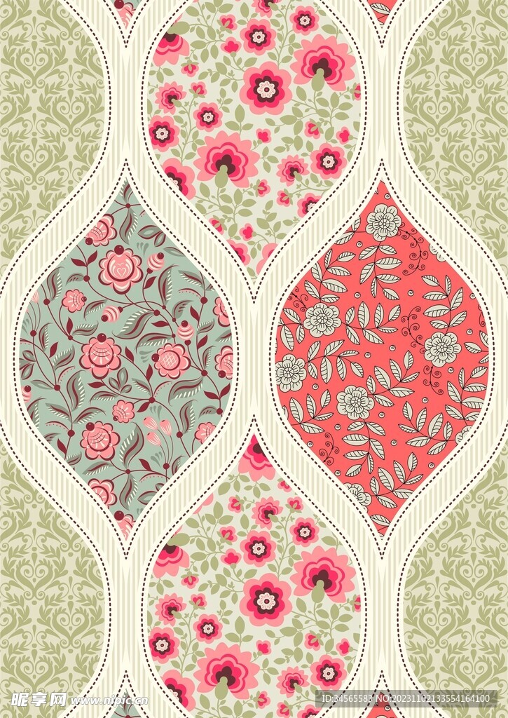 小碎花底纹