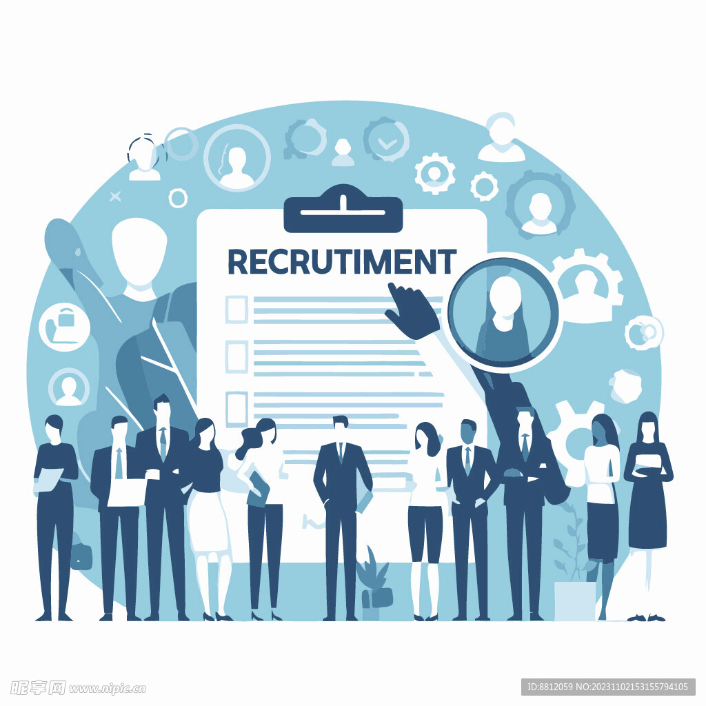 商务办公扁平插画