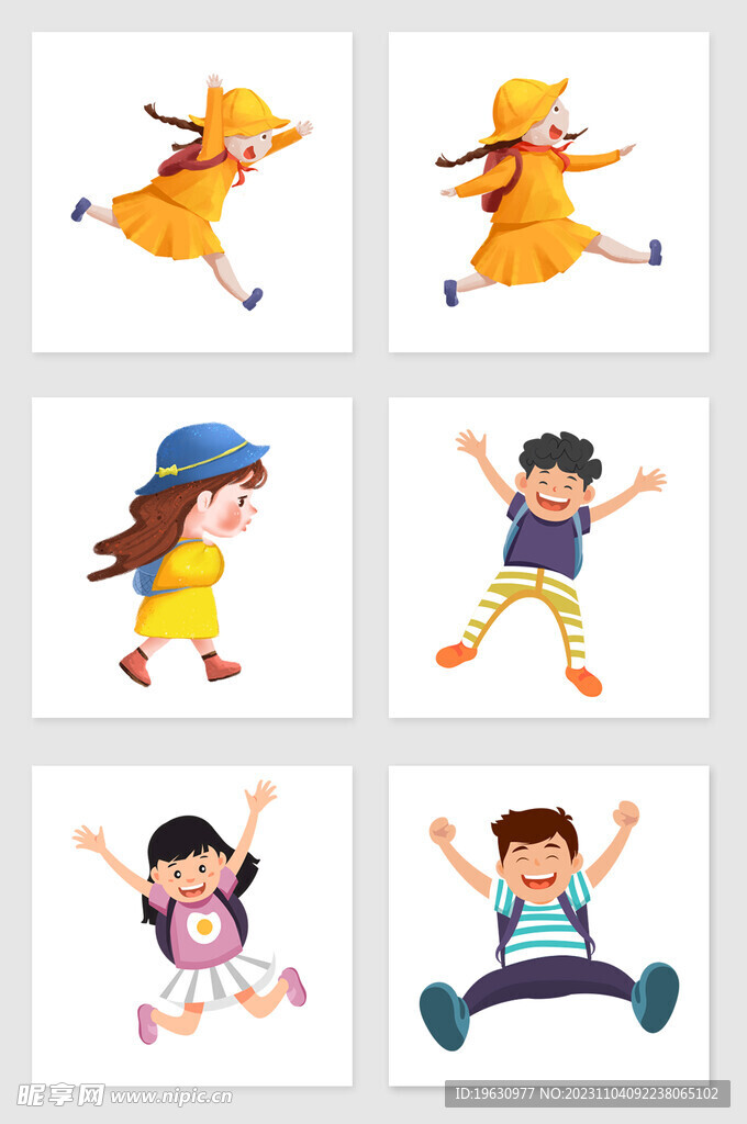 手绘儿童套图