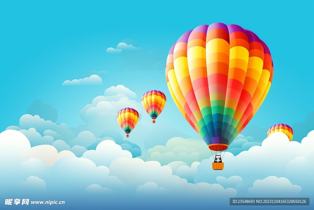 矢量热气球