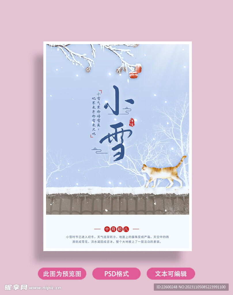 小雪海报