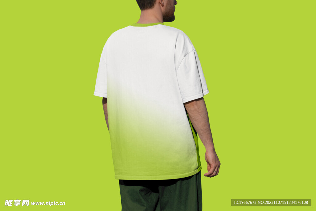 短袖服装样机 