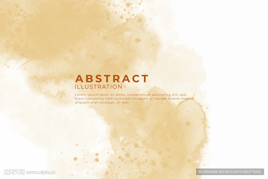 抽象蓝色水彩艺术油画背景图片