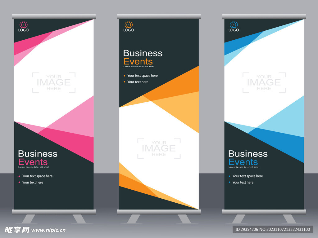 易拉宝模板图片