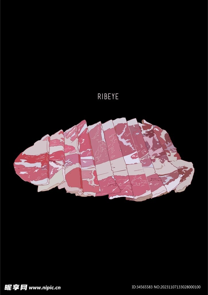 新鲜牛肉培根