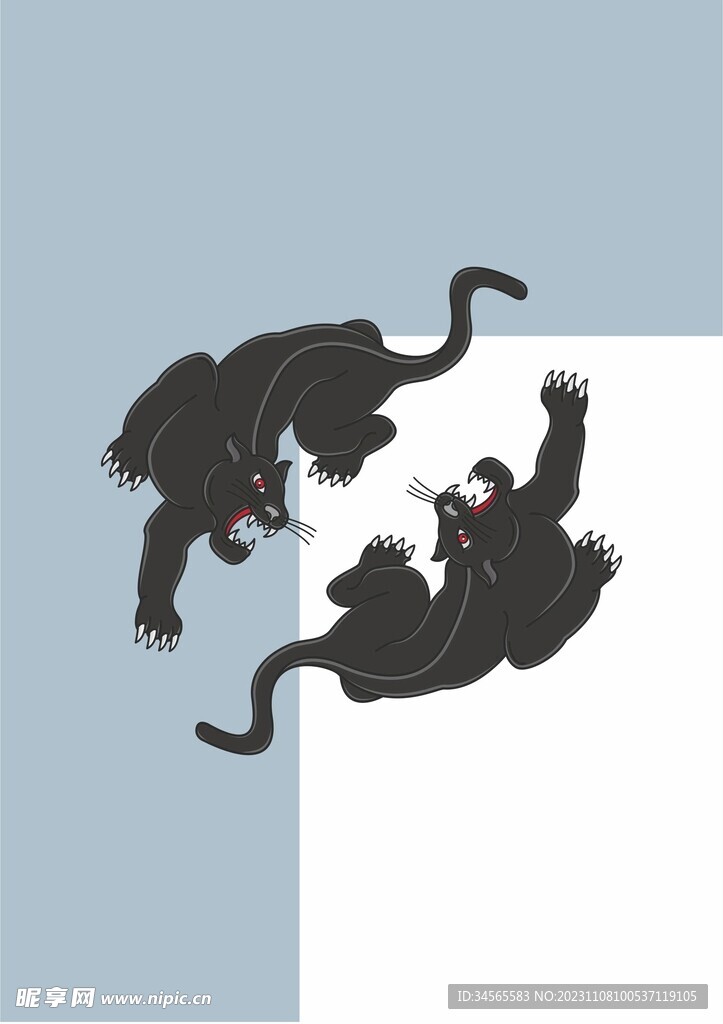 简约黑豹对决