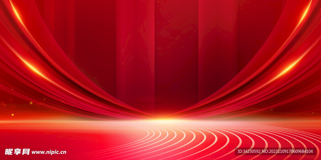 红色背景