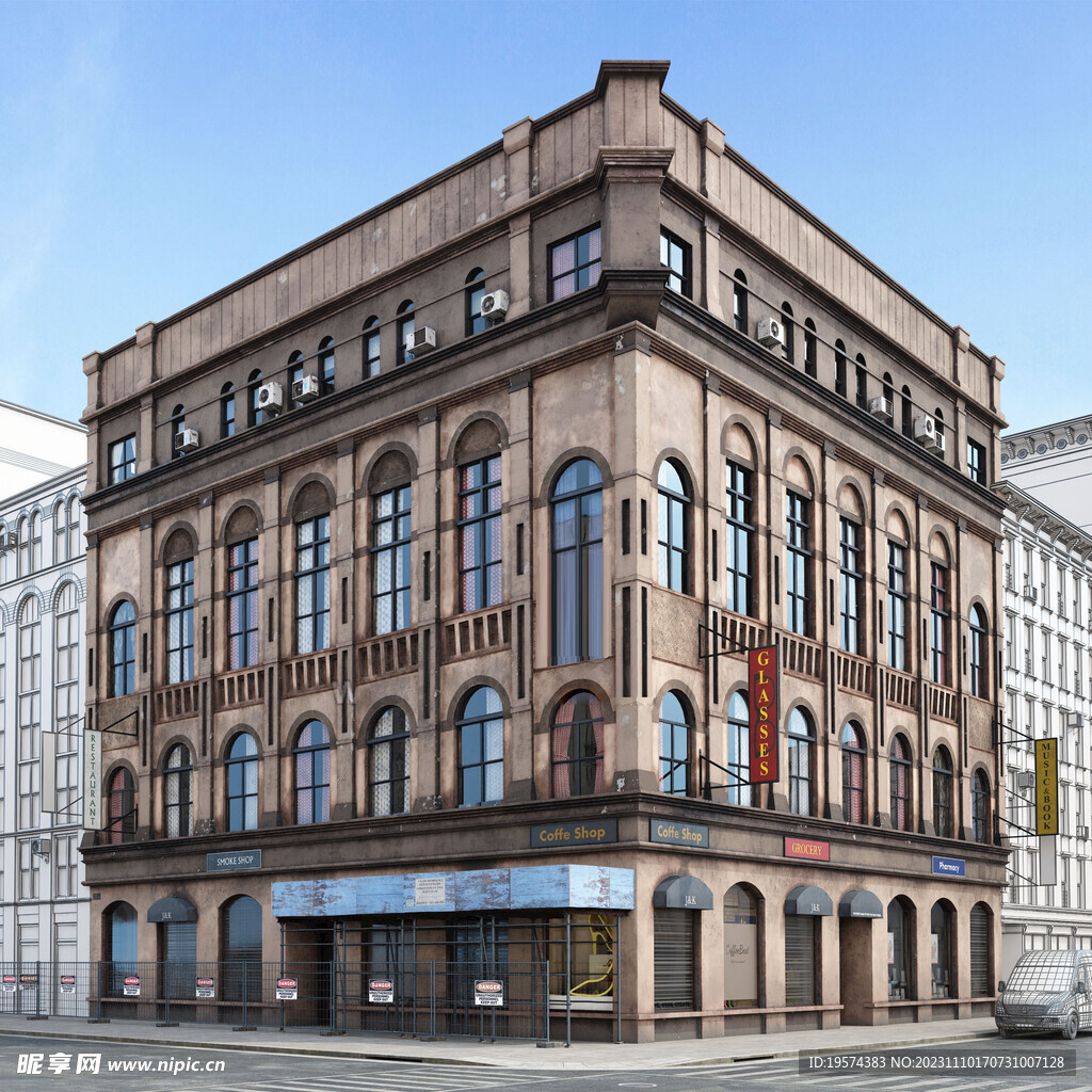  C4D模型 建筑物 