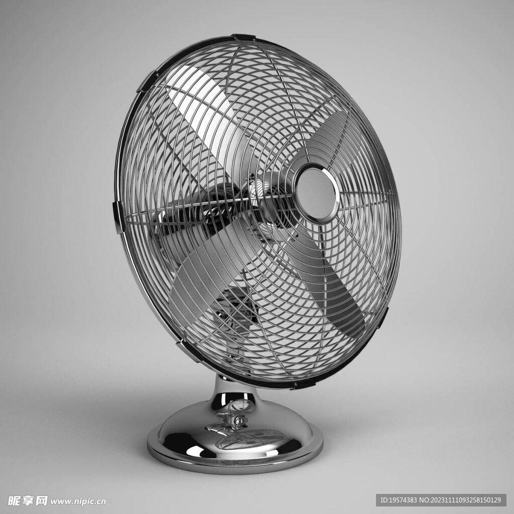 C4D模型 电风扇 