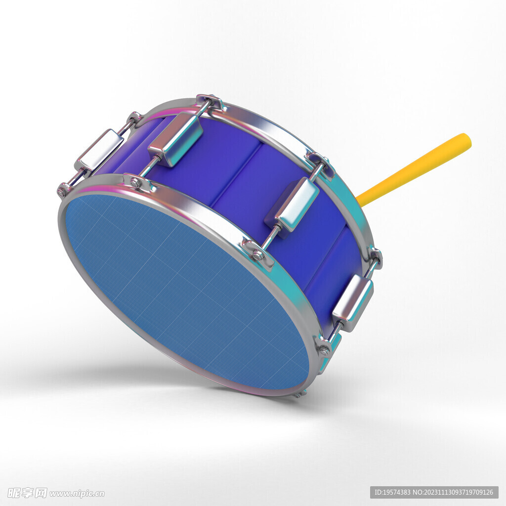卡通3D军鼓 