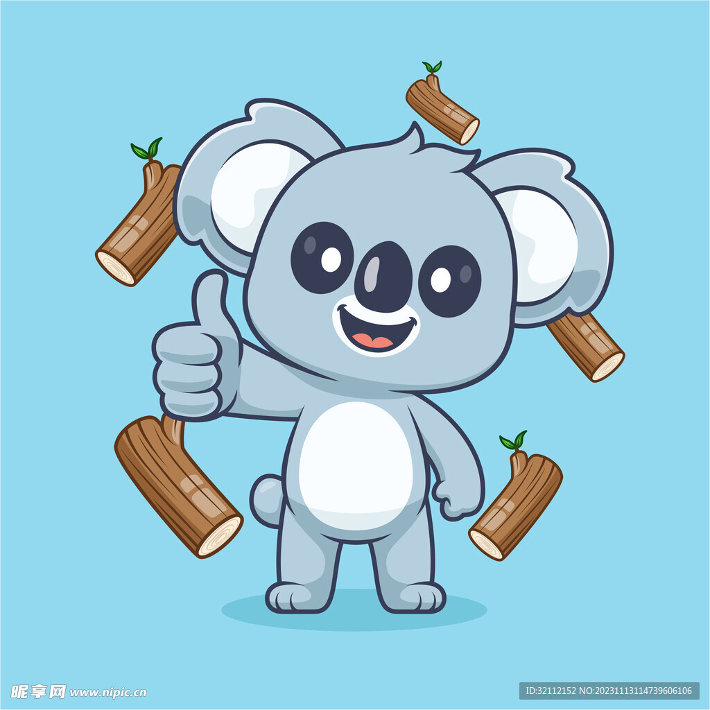 矢量卡通考拉