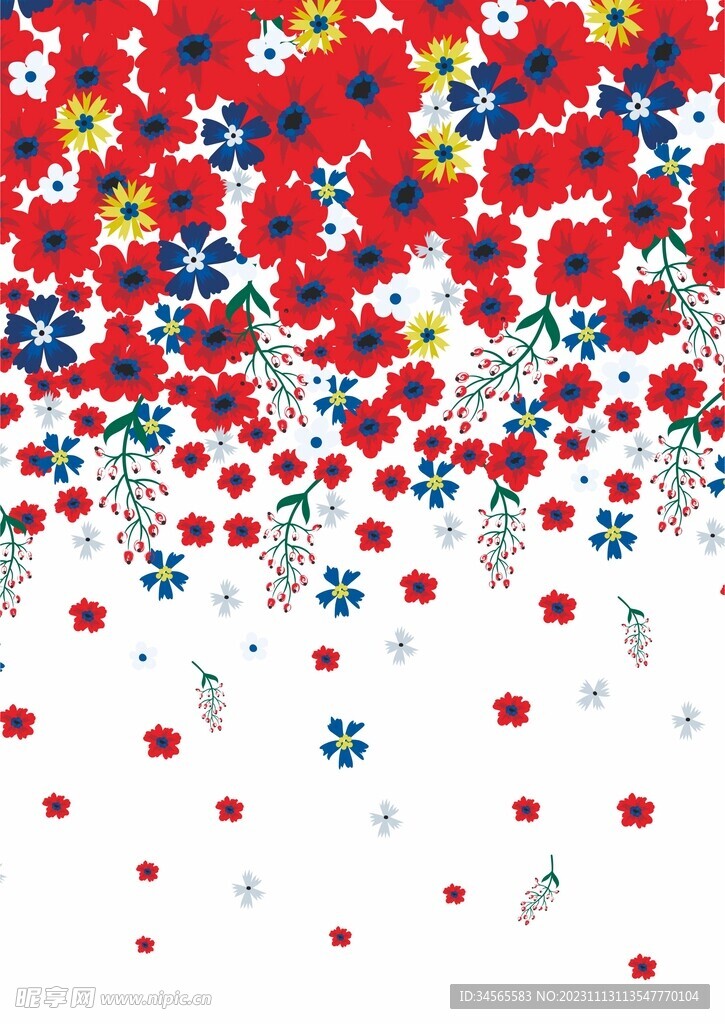 小红花小碎花