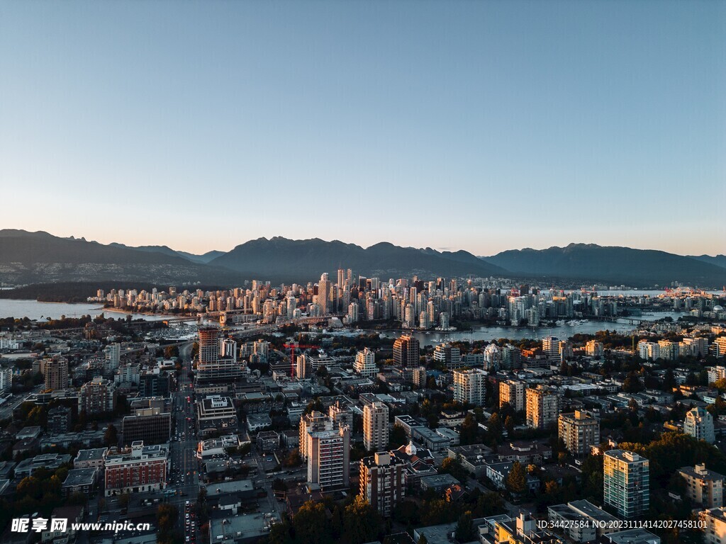 鸟瞰城市楼宇