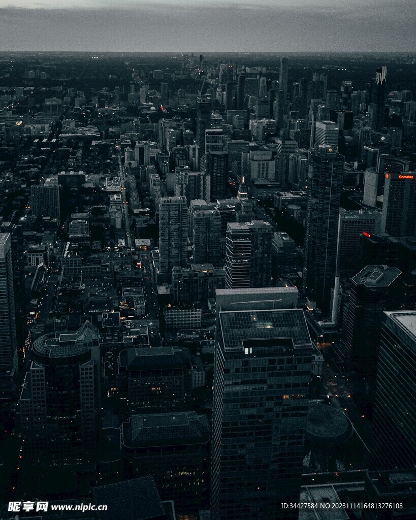 鸟瞰城市楼宇