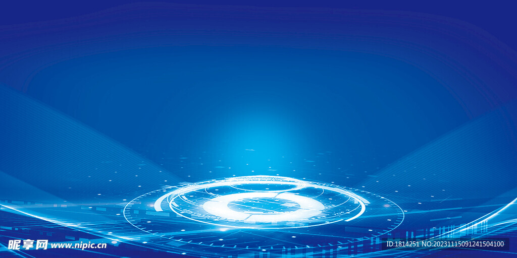 蓝色科技背景 
