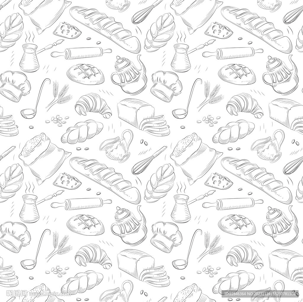 面包烘焙底纹