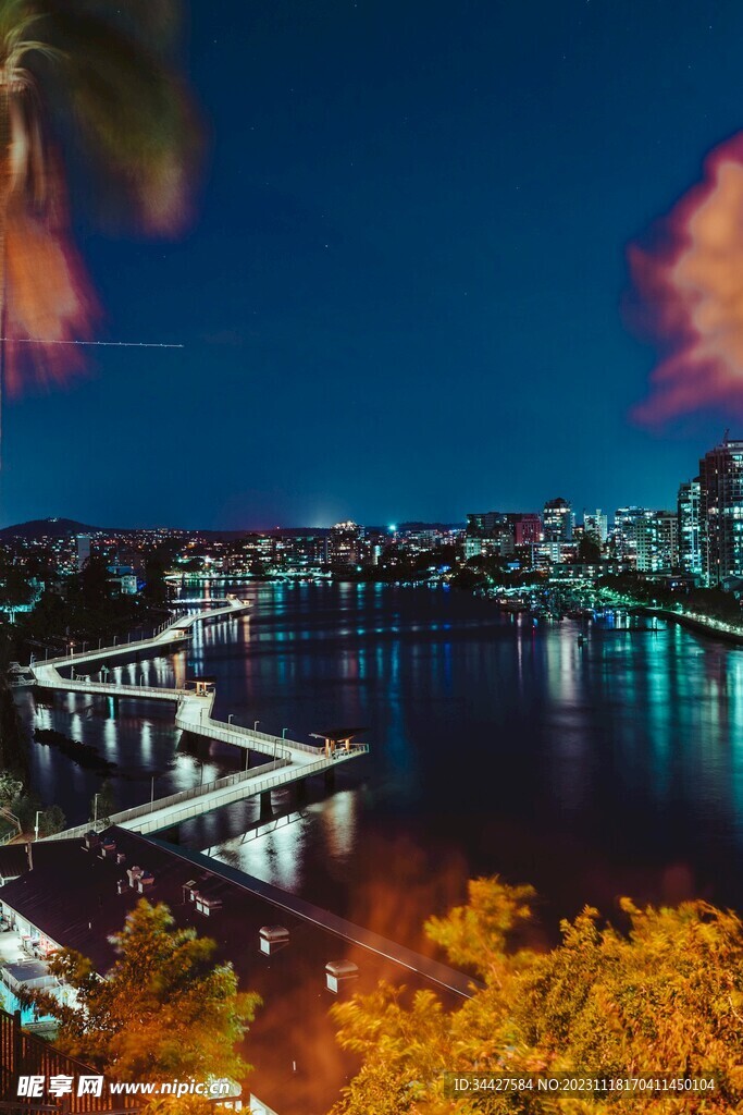 水上都市夜景