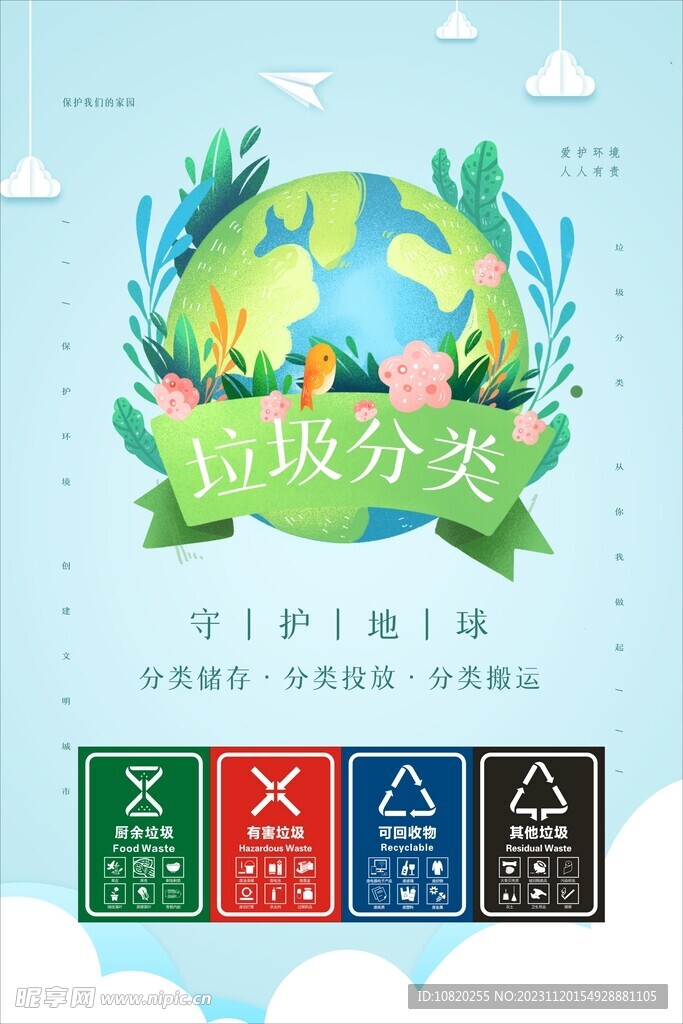 垃圾分类海报