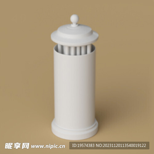 C4D模型 香烟筒子