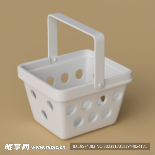 C4D模型 篮子