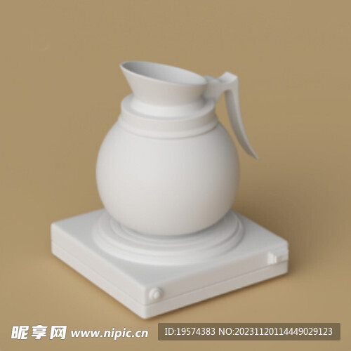 C4D模型 烧水壶
