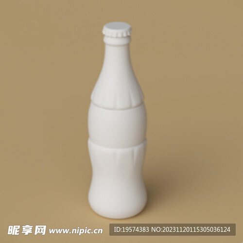 C4D模型 汽水瓶子