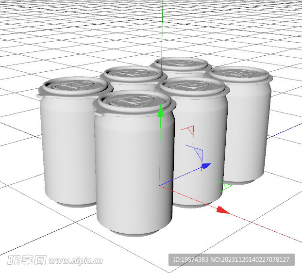 C4D模型啤酒