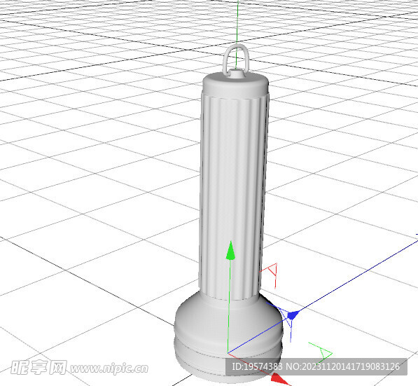C4D模型 手电筒