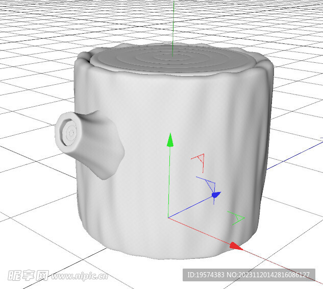 C4D模型 树桩