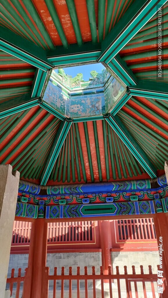 北京天坛甘泉井古建筑