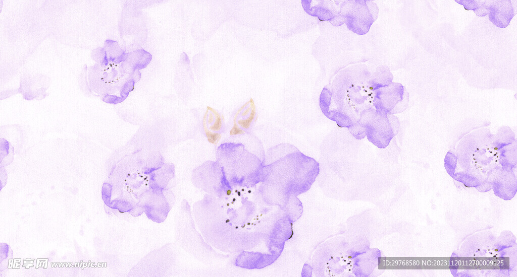 水彩花