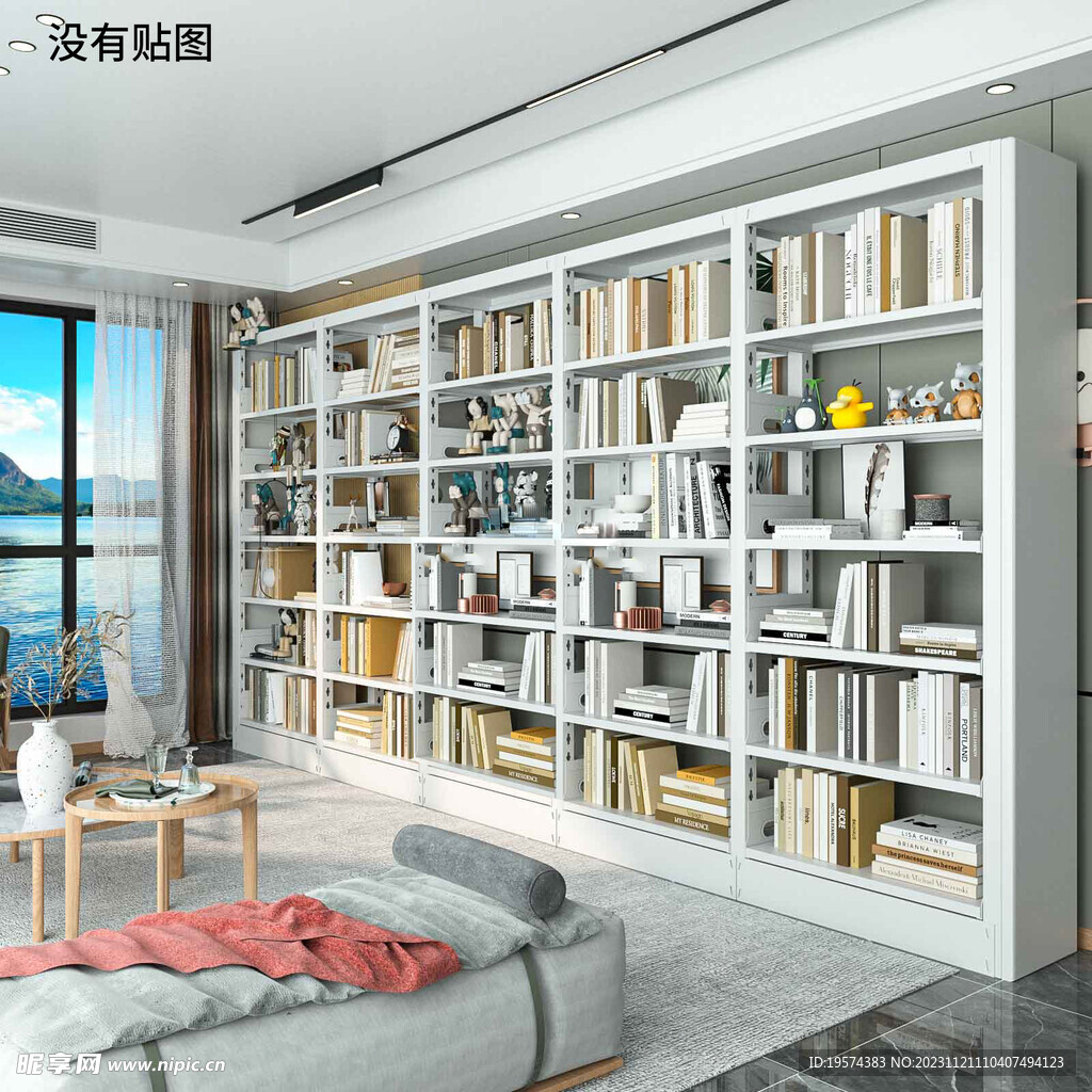 C4D模型 书架