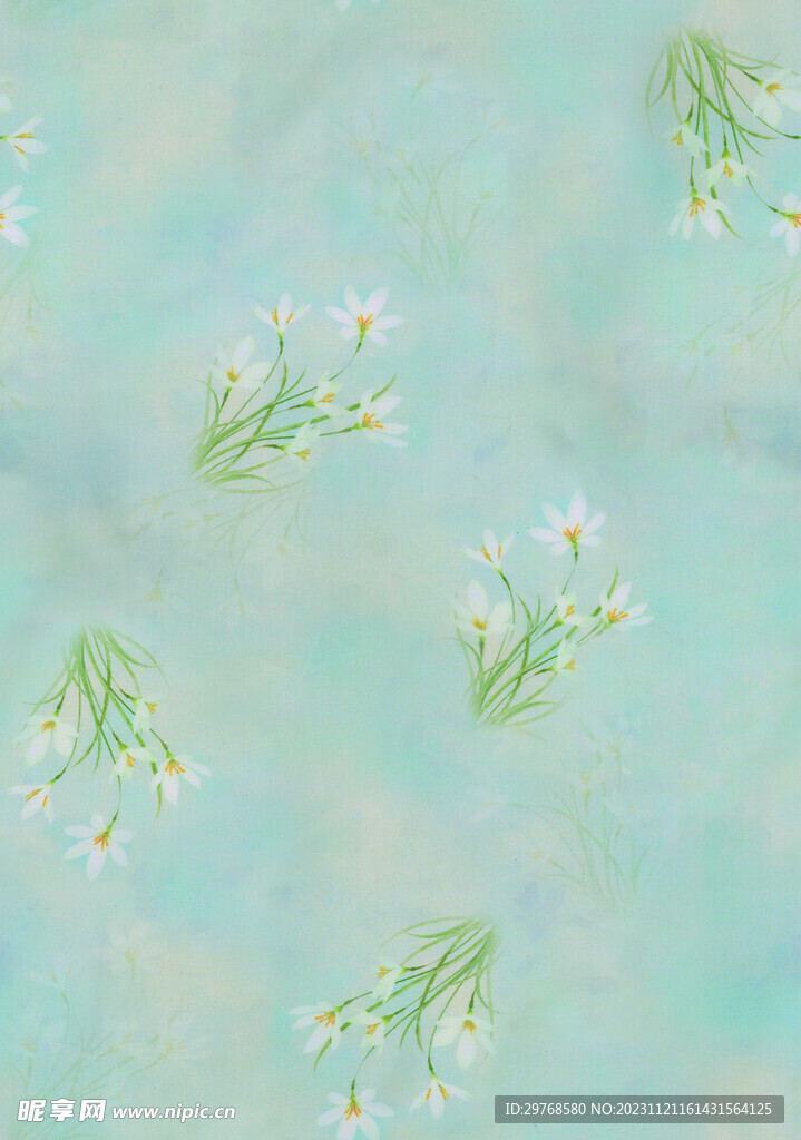数码印花 扎染花