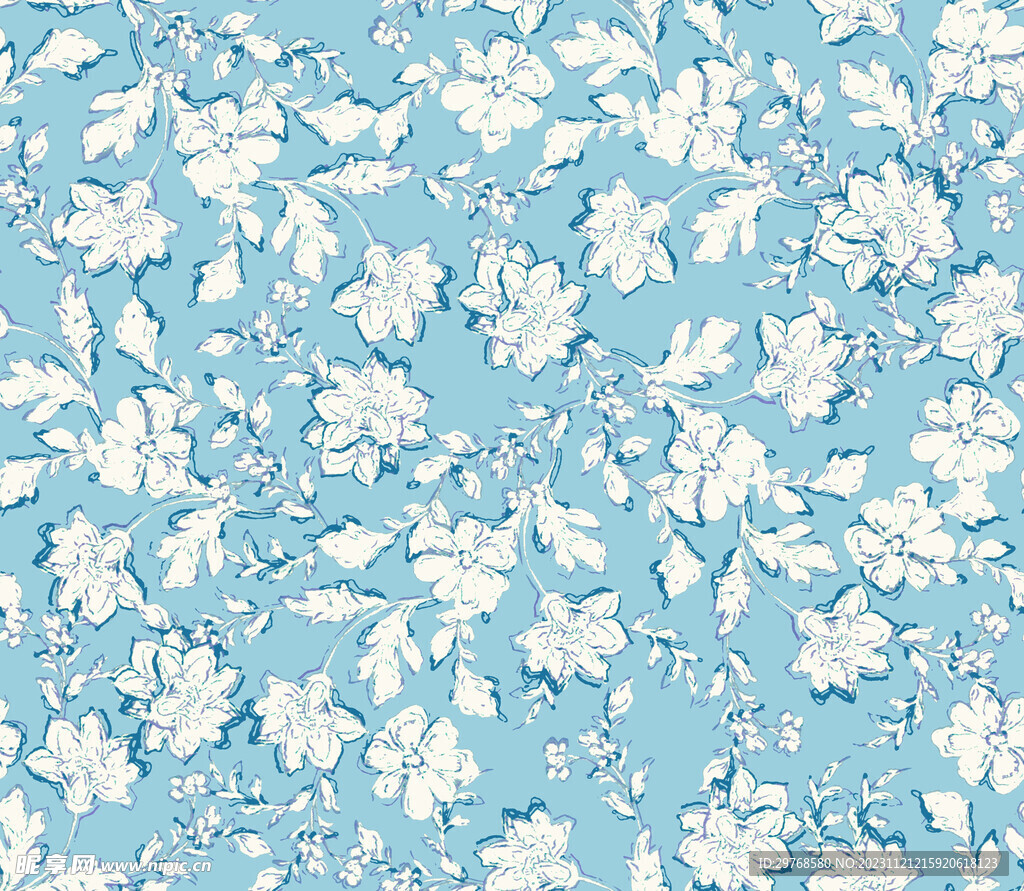 数码印花  小碎花