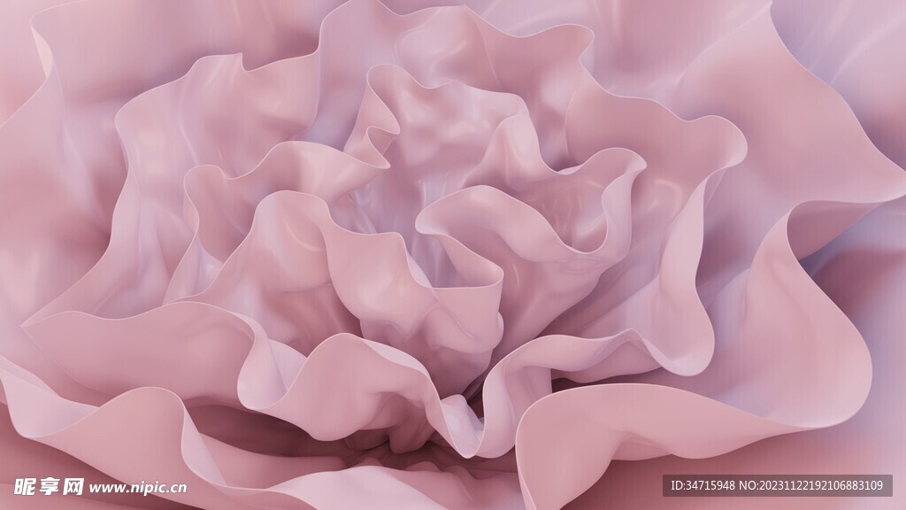 粉色抽象立体造型