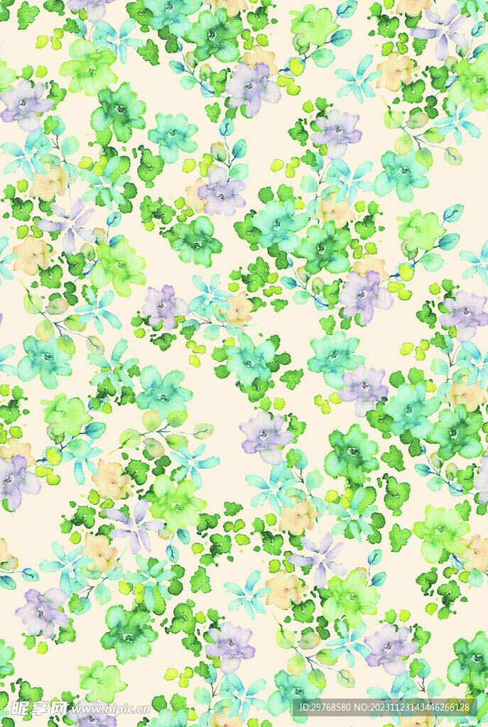 数码印花  小碎花