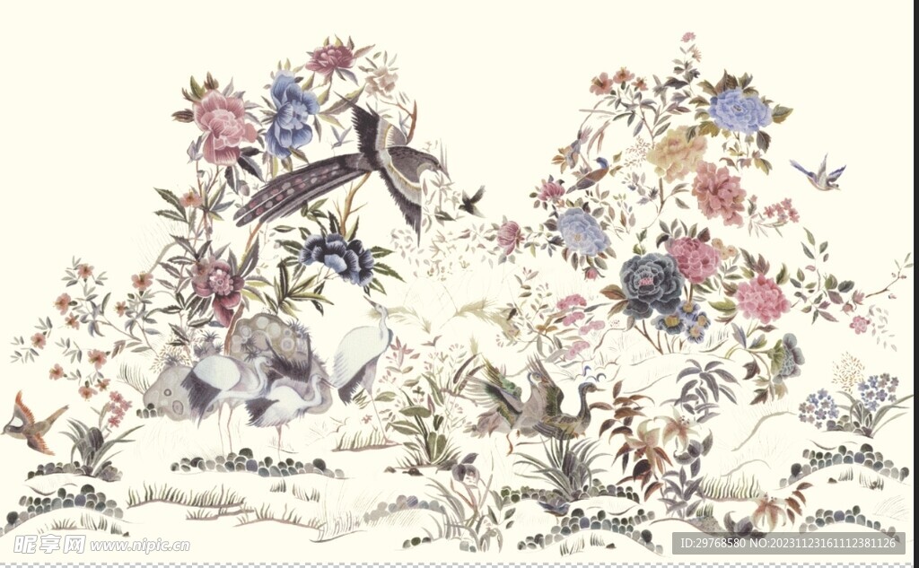 数码印花 定位花